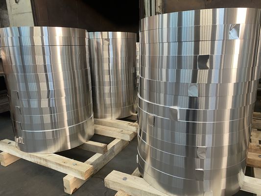 Cintas de aleación de aluminio antirruda 1050 1060 1070 1100 3A21 3003 3103 3004 5052 8011 cinta de aluminio estrecha de aluminio en bobina