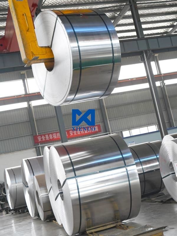 En venta bobina de aluminio de aluminio con 1100 3003 8011 A3003 H14 6061 7075 Trim Canal Carta de la canalización de la corriente hidráulica evaporador Corrosión de la madera de grano Al colores recubiertos en stock
